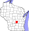 Map of Wisconsin highlighting Marquette County.svg