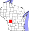 Map of Wisconsin highlighting Monroe County.svg