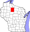 Map of Wisconsin highlighting Price County.svg