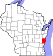 Map of Wisconsin highlighting Sheboygan County.svg