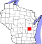 Map of Wisconsin highlighting Winnebago County.svg