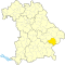 Lage des Landkreises Rottal-Inn in Bayern