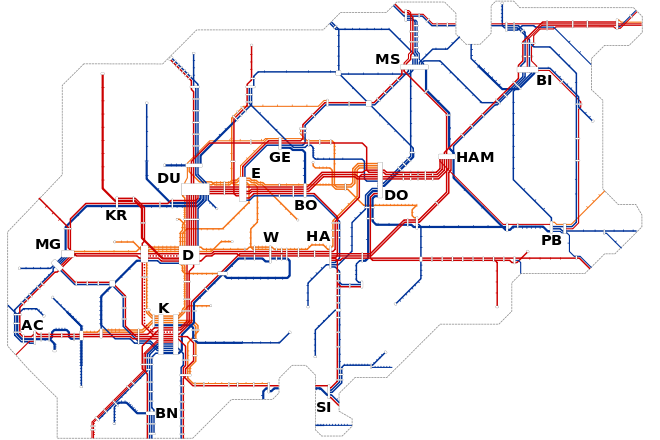 Schematischer Netzplan (Stand 2011)