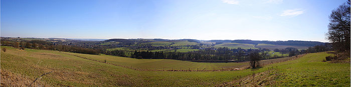 Ein Panorama des Heuvellandes zwischen Schin op Geul und Valkenburg aan de Geul