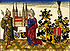 Heinrich u Kunigunde mit Bamberger Dom Holzschnitt 1484.jpg