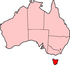 Lage des Bundesstaates Tasmania