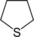 Struktur von Tetrahydrothiophen