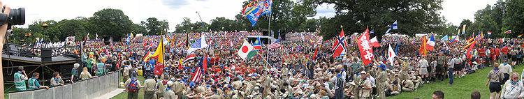 Eröffnung des 21. World Scout Jamboree in Chelmsford, Großbritannien