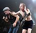 Brian Johnson and Angus Young in 2008