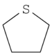Struktur von Tetrahydrothiophen