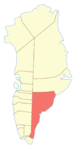 Lage von Tasiilaq auf Grönland