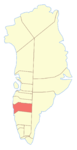 Lage von Maniitsoq auf Grönland