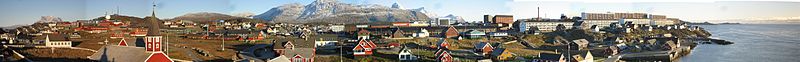 Panoramabild von Nuuk