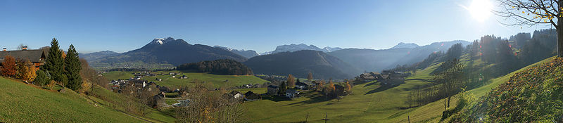 Blick vom Schwarzenberg in den Bregenzerwald