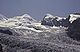 Pollux (4.092 m, rechts der Mitte) vom Grenzgletscher aus gesehen