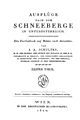 Joseph August Schultes, Ausflüge nach dem Schneeberge, Erster Theil, Titelblatt.jpg