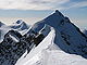 Liskamm-Ostgipfel (4.527 m) von Westen aus gesehen