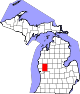 Map of Michigan highlighting Newaygo County.svg