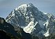 Mont Blanc de Courmayeur (4.748 m) von La Thuile aus gesehen