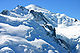 Mont Blanc (4.810 m) von Gare des Glaciers aus gesehen