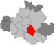 Lage des Ortsamtsbereichs Blasewitz (rot) innerhalb Dresdens