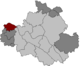 Lage der Ortschaft Cossebaude (dunkelrot) innerhalb Dresdens