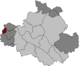 Lage der Ortschaft Oberwartha (dunkelrot) innerhalb Dresdens