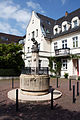 Platzanlage mit Panbrunnen um 1814