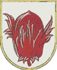 Wappen der ehemaligen Gemeinde Hasselbach. Das Wappen wurde der Gemeinde am 9. Dez. 1937 verliehen.