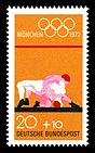 Stamps of Germany (BRD), Olympiade 1972, Ausgabe 1972, 20 Pf.jpg