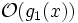 \mathcal{O}(g_1(x))