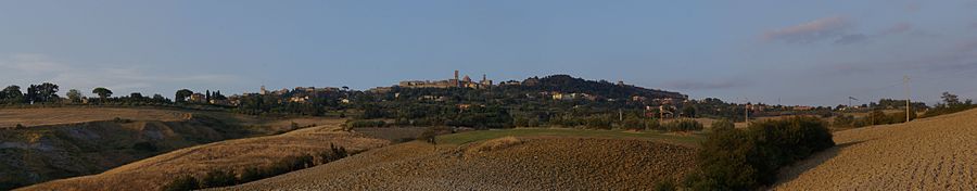 Blick auf Volterra von Südwesten, August 2009