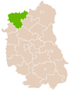Lage des Powiat Łukowski in der Woiwodschaft Lublin