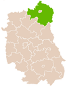 Lage des Powiat Bialski in der Woiwodschaft Lublin
