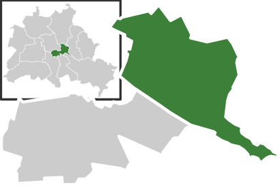 Friedrichshain auf der Karte von Friedrichshain-Kreuzberg